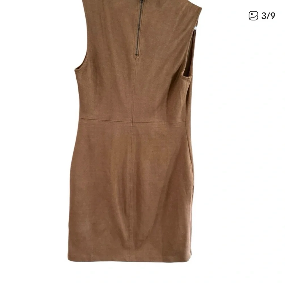 Chloe K Brown Sleeveless Mini Dress
